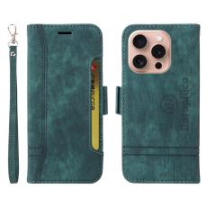 BETOPNICE - BETOPNICE 001 för iPhone 16 Pro Fodral Äkta läder - Grön