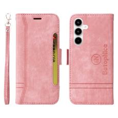 BETOPNICE - BETOPNICE 001 f&ouml;r Samsung Galaxy A35 5G Fodral &Auml;kta l&auml;der - Rosa