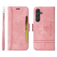 BETOPNICE - BETOPNICE 001 f&ouml;r Samsung Galaxy A55 5G Fodral &Auml;kta l&auml;der - Rosa