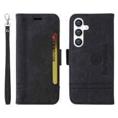 BETOPNICE - BETOPNICE 001 för Samsung Galaxy S24 Ultra Fodral PU Läder - Svart