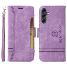 BETOPNICE - BETOPNICE 001 Fodral i PU-l&auml;der f&ouml;r Samsung Galaxy A15 5G - Lila