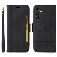 BETOPNICE - BETOPNICE 001 Fodral i PU-l&auml;der f&ouml;r Samsung Galaxy A15 5G - Svart