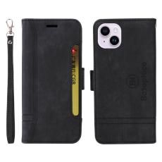 BETOPNICE - BETOPNICE 001 iPhone 15 Plus Fodral i PU-läder - Svart