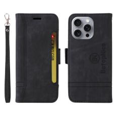 BETOPNICE - BETOPNICE 001 iPhone 16 Pro Max Fodral &Auml;kta l&auml;der - Svart