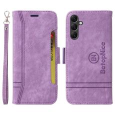 BETOPNICE - BETOPNICE 001 Samsung Galaxy A14 5G Fodral PU Läder - Lila