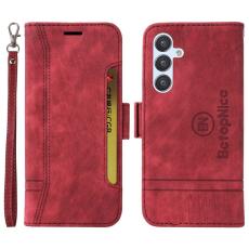 BETOPNICE - BETOPNICE 001 Samsung Galaxy A34 5G Fodral PU Läder - Röd