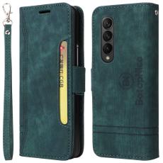 BETOPNICE - BETOPNICE 001 Samsung Galaxy Z Fold3 Fodral PU Läder - Grön