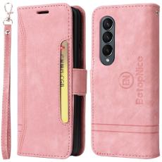 BETOPNICE - BETOPNICE 001 Samsung Galaxy Z Fold4 Fodral - PU Läder - Pink