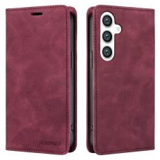 BETOPNICE - BETOPNICE 003 för Samsung Galaxy S24 Fodral Äkta läder - Röd