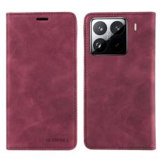 BETOPNICE - BETOPNICE 003 f&ouml;r Xiaomi 15 Pro Wallet Fodral &Auml;kta l&auml;der - R&ouml;d