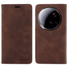 BETOPNICE - BETOPNICE 003 för Xiaomi 15 Ultra Fodral Äkta läder - Brun