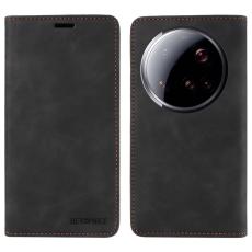 BETOPNICE - BETOPNICE 003 för Xiaomi 15 Ultra Fodral - Äkta läder - Svart