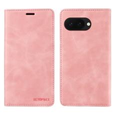 BETOPNICE - BETOPNICE 003 Google Pixel 9a Wallet Fodral &Auml;kta l&auml;der - Pink