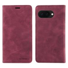 BETOPNICE - BETOPNICE 003 Google Pixel 9a Wallet Fodral &Auml;kta l&auml;der - R&ouml;d