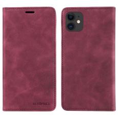 BETOPNICE - BETOPNICE 003 iPhone 12 / 12 Pro Fodral Äkta läder - Röd