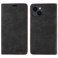 BETOPNICE - BETOPNICE 003 iPhone 13 mini Fodral Äkta läder - Svart