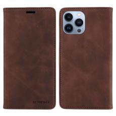 BETOPNICE - BETOPNICE 003 iPhone 13 Pro Max Fodral PU Läder - Brun