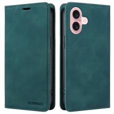 BETOPNICE - BETOPNICE 003 iPhone 16 Fodral i Äkta Läder - Grön