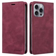 BETOPNICE - BETOPNICE 003 iPhone 16 Pro Max Fodral &Auml;kta l&auml;der - R&ouml;d
