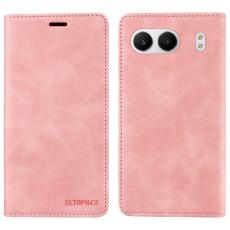 BETOPNICE - BETOPNICE 003 OnePlus Nord 4 Wallet Fodral &Auml;kta l&auml;der - Rosa