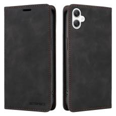 BETOPNICE - BETOPNICE 003 Samsung Galaxy A06 4G Fodral Äkta läder - Svart