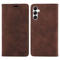 BETOPNICE - BETOPNICE 003 Samsung Galaxy A14 Fodral Äkta läder - Brun