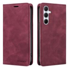 BETOPNICE - BETOPNICE 003 Samsung Galaxy A36 5G Wallet Fodral &Auml;kta l&auml;der - R&ouml;d