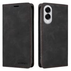 BETOPNICE - BETOPNICE 003 Samsung Galaxy S25 Edge Fodral Äkta läder - Svart