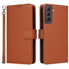 BETOPNICE - BETOPNICE 005 f&ouml;r Samsung Galaxy S21 Fodral Anti-shock PU L&auml;der - Brun