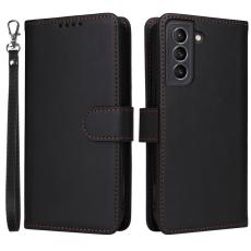 BETOPNICE - BETOPNICE 005 f&ouml;r Samsung Galaxy S21 Fodral PU L&auml;der - Svart