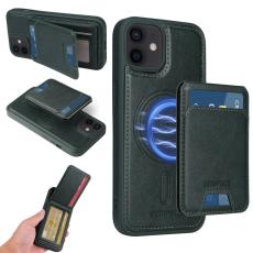 BETOPNICE - BETOPNICE iPhone 12 Pro Fodral Äkta läder - Grön