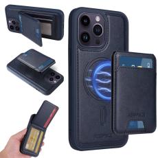 BETOPNICE - BETOPNICE iPhone 14 Pro Max Fodral &Auml;kta l&auml;der - Bl&aring;