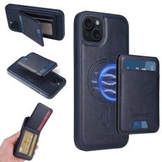 BETOPNICE - BETOPNICE iPhone 15 Plus Fodral Äkta läder - Blå