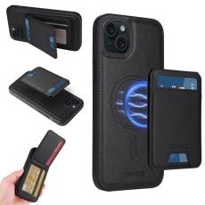 BETOPNICE - BETOPNICE iPhone 15 Plus Fodral Äkta läder - Svart