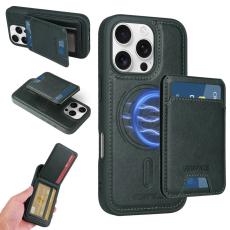 BETOPNICE - BETOPNICE iPhone 16 Pro Fodral Äkta läder - Grön