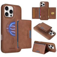 BETOPNICE - BETOPNICE iPhone 16 Pro Max Fodral &Auml;kta l&auml;der - Brun