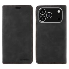 BETOPNICE - BETOPNICE iPhone 17 Pro Fodral Äkta läder - Svart