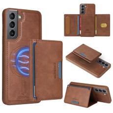 BETOPNICE - BETOPNICE Samsung Galaxy S21 5G Fodral &Auml;kta l&auml;der - Brun