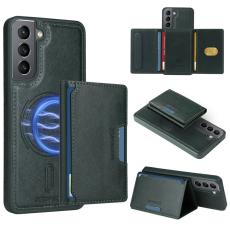 BETOPNICE - BETOPNICE Samsung Galaxy S21 5G Fodral &Auml;kta l&auml;der - Gr&ouml;n