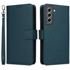 BETOPNICE - BETOPNICE Samsung Galaxy S21 FE 5G Fodral - &Auml;kta l&auml;der - Bl&aring;