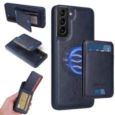 BETOPNICE - BETOPNICE Samsung Galaxy S21+ Fodral &Auml;kta l&auml;der - Bl&aring;