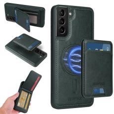 BETOPNICE - BETOPNICE Samsung Galaxy S21+ Fodral &Auml;kta l&auml;der - Gr&ouml;n