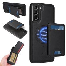 BETOPNICE - BETOPNICE Samsung Galaxy S21+ Fodral &Auml;kta l&auml;der - Svart