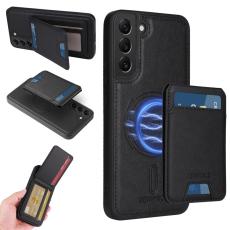 BETOPNICE - BETOPNICE Samsung Galaxy S22+ Fodral Äkta läder - Svart