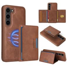 BETOPNICE - BETOPNICE Samsung Galaxy S23 Fodral - Äkta läder - Brun