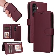 BETOPNICE - BETOPNICE Samsung Galaxy S24 FE Fodral - &Auml;kta l&auml;der - Vinr&ouml;d