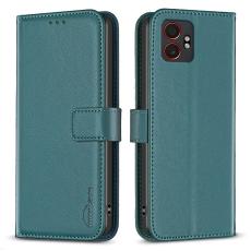 BINFEN COLOR - BINFEN COLOR BF17 Samsung Galaxy XCover7 Pro Fodral Äkta läder - Grön