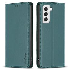 BINFEN COLOR - BINFEN COLOR BF18 Samsung Galaxy S21+ Fodral PU Läder - Grön