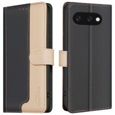 BINFEN COLOR - BINFEN COLOR BF33 för Google Pixel 9a Fodral Äkta läder - Svart