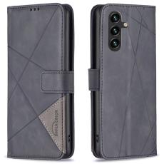 BINFEN COLOR - BINFEN COLOR Samsung Galaxy A36 5G Fodral Äkta läder - Svart